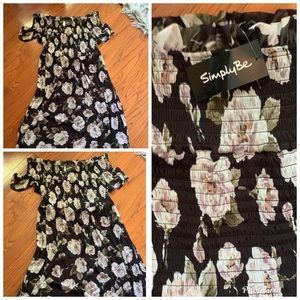 Beautiful off the shoulder maxi dress NWT